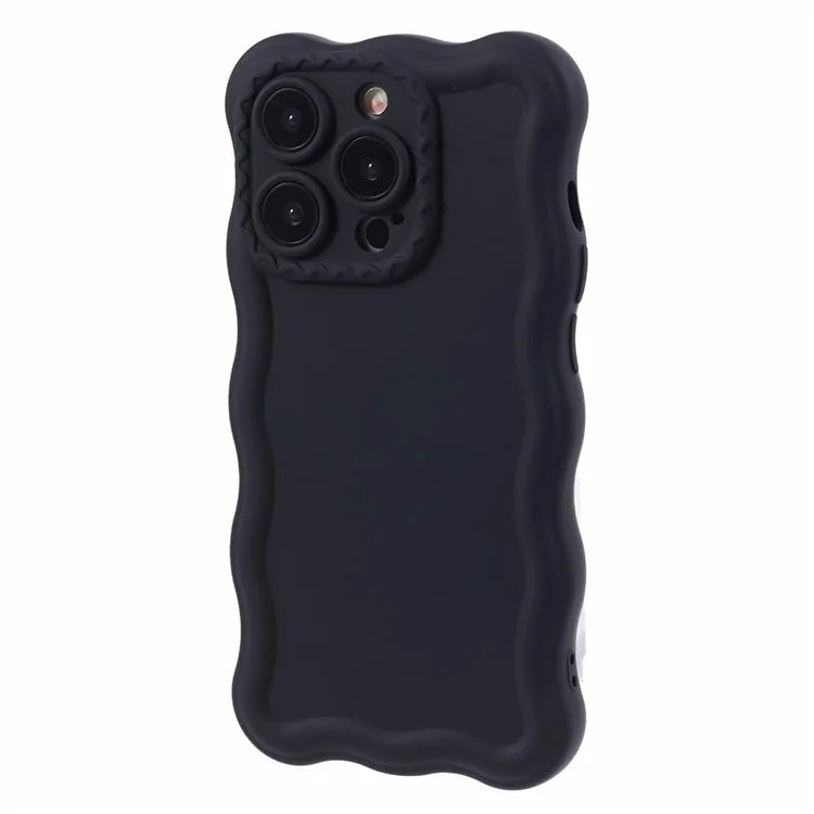 JQ Series for iPhone 15 Pro Max Matte Case Wavy Edge TPU Back Cover (Precise Cutout)