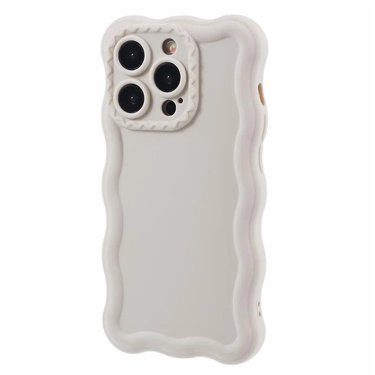 JQ Series for iPhone 15 Pro Max Matte Case Wavy Edge TPU Back Cover (Precise Cutout)