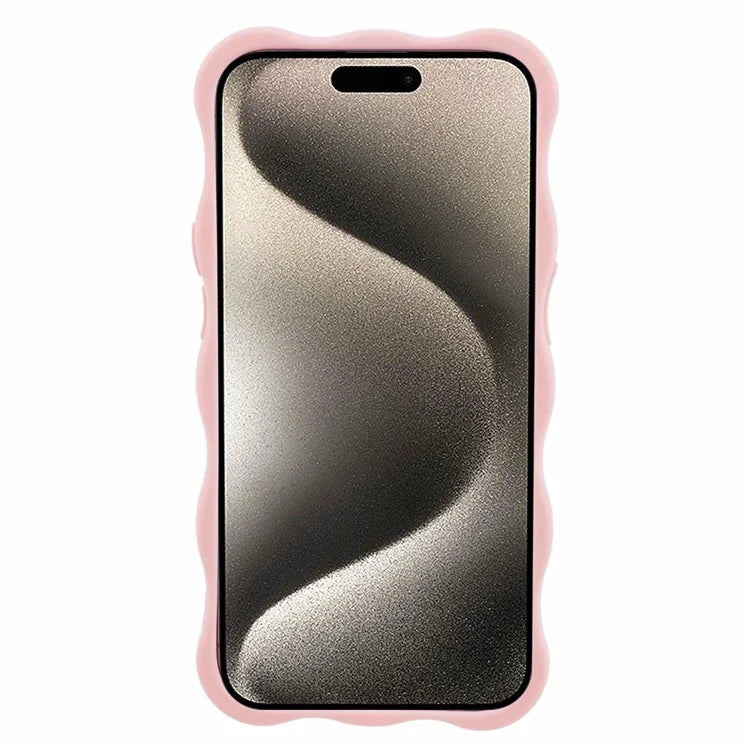 JQ Series for iPhone 15 Pro Max Matte Case Wavy Edge TPU Back Cover (Precise Cutout)