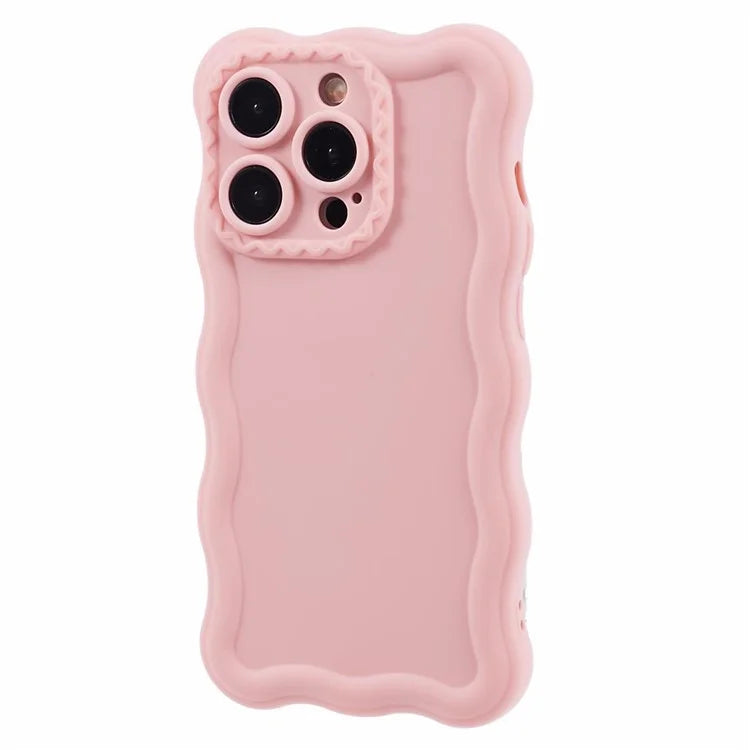 JQ Series for iPhone 15 Pro TPU Case Wavy Edge Protective Phone Cover (Precise Cutout)