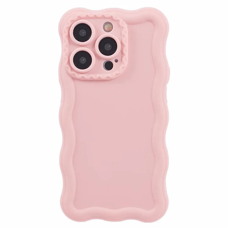 JQ Series for iPhone 15 Pro TPU Case Wavy Edge Protective Phone Cover (Precise Cutout)