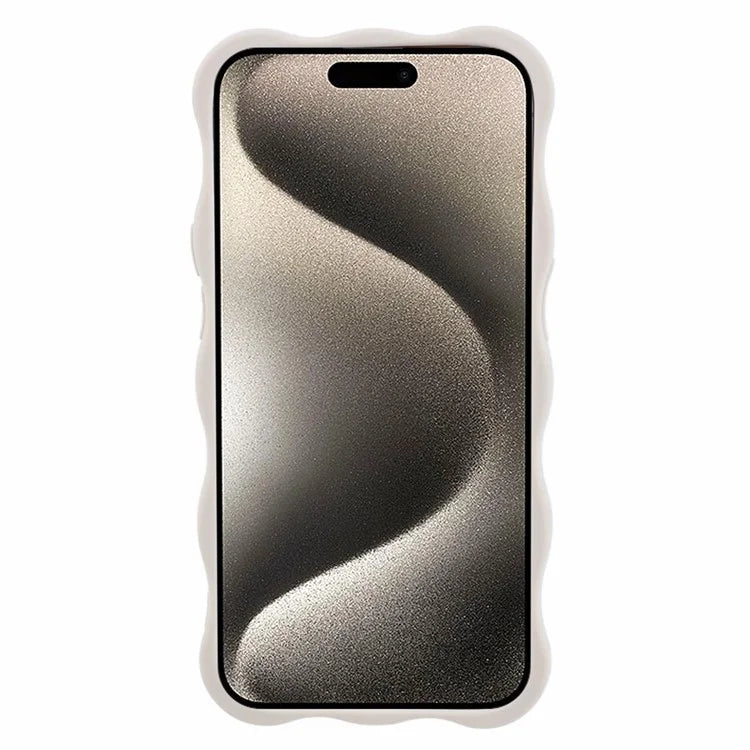 JQ Series for iPhone 15 Pro TPU Case Wavy Edge Protective Phone Cover (Precise Cutout)