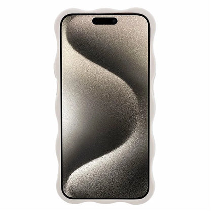JQ Series for iPhone 15 Pro TPU Case Wavy Edge Protective Phone Cover (Precise Cutout)