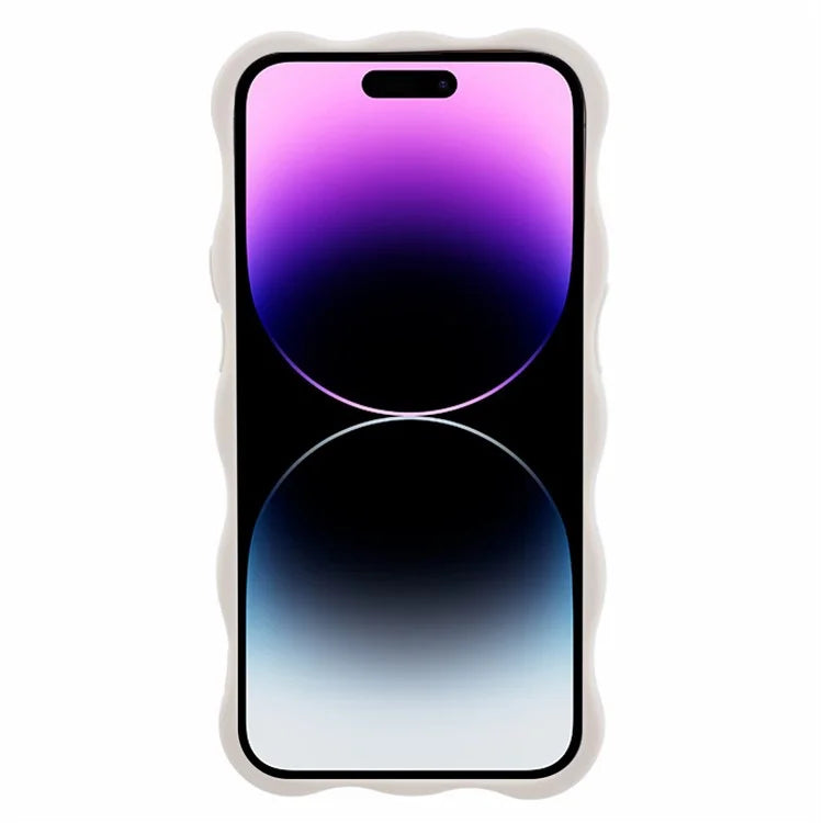 JQ Series for iPhone 14 Pro Max Case Wavy Edge TPU Matte Phone Cover (Precise Cutout)