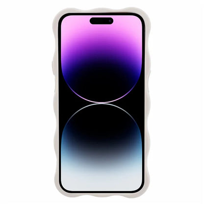 JQ Series for iPhone 14 Pro Max Case Wavy Edge TPU Matte Phone Cover (Precise Cutout)