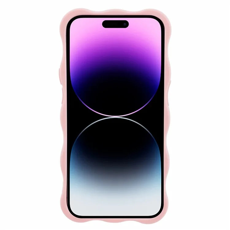 JQ Series for iPhone 14 Pro Max Case Wavy Edge TPU Matte Phone Cover (Precise Cutout)