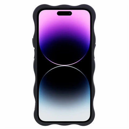 JQ Series for iPhone 14 Pro Max Case Wavy Edge TPU Matte Phone Cover (Precise Cutout)