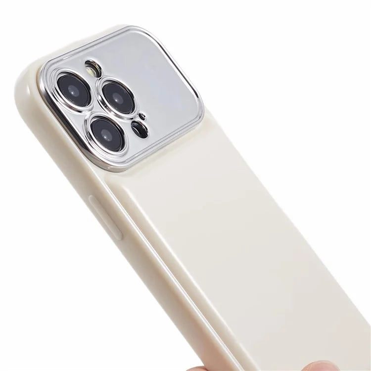 HYT Series for iPhone 15 Pro Max Case TPU Cover with Electroplating Lens Frame (Precise Cutout)