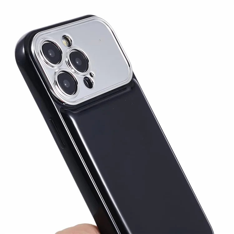 HYT Series for iPhone 15 Pro Max Case TPU Cover with Electroplating Lens Frame (Precise Cutout)