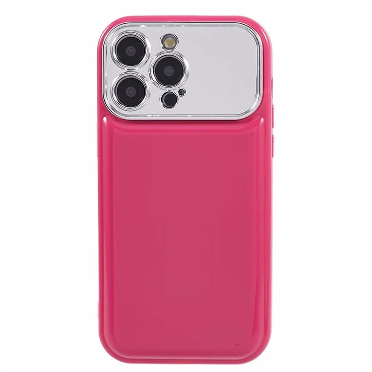 HYT Series for iPhone 15 Pro Max Case TPU Cover with Electroplating Lens Frame (Precise Cutout)