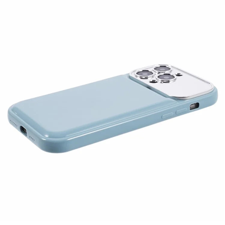 HYT Series for iPhone 15 Pro Max Case TPU Cover with Electroplating Lens Frame (Precise Cutout)
