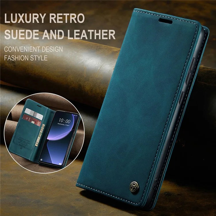 CASEME 013 Series For Xiaomi 13T / 13T Pro / Redmi K60 Ultra Case PU Leather Folio Stand Phone Cover