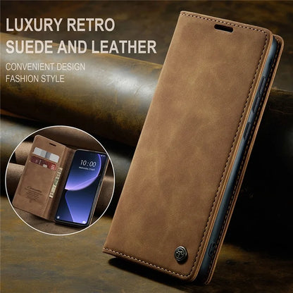 CASEME 013 Series For Xiaomi 13T / 13T Pro / Redmi K60 Ultra Case PU Leather Folio Stand Phone Cover