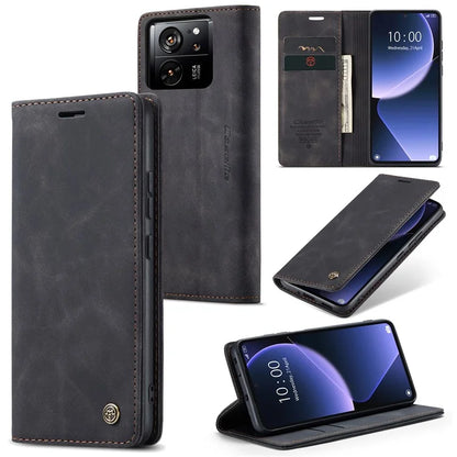 CASEME 013 Series For Xiaomi 13T / 13T Pro / Redmi K60 Ultra Case PU Leather Folio Stand Phone Cover
