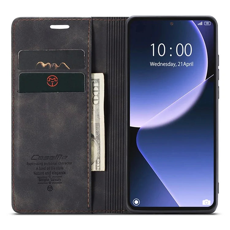 CASEME 013 Series For Xiaomi 13T / 13T Pro / Redmi K60 Ultra Case PU Leather Folio Stand Phone Cover