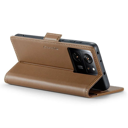 CASEME 023 Series For Xiaomi 13T / 13T Pro / Redmi K60 Ultra Case Leather Litchi Texture Phone Cover with Stand and Wallet
