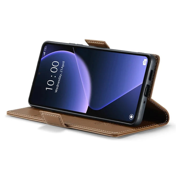 CASEME 023 Series For Xiaomi 13T / 13T Pro / Redmi K60 Ultra Case Leather Litchi Texture Phone Cover with Stand and Wallet