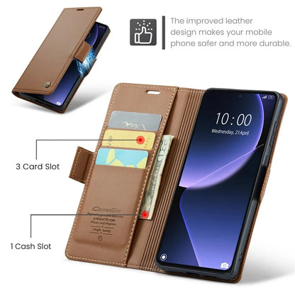 CASEME 023 Series For Xiaomi 13T / 13T Pro / Redmi K60 Ultra Case Leather Litchi Texture Phone Cover with Stand and Wallet