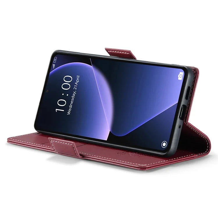 CASEME 023 Series For Xiaomi 13T / 13T Pro / Redmi K60 Ultra Case Leather Litchi Texture Phone Cover with Stand and Wallet