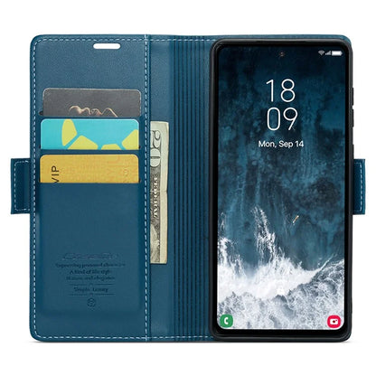 CASEME 023 Series For Samsung Galaxy S23 FE Case PU Leather RFID Blocking Phone Cover