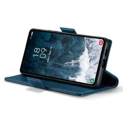 CASEME 023 Series For Samsung Galaxy S23 FE Case PU Leather RFID Blocking Phone Cover