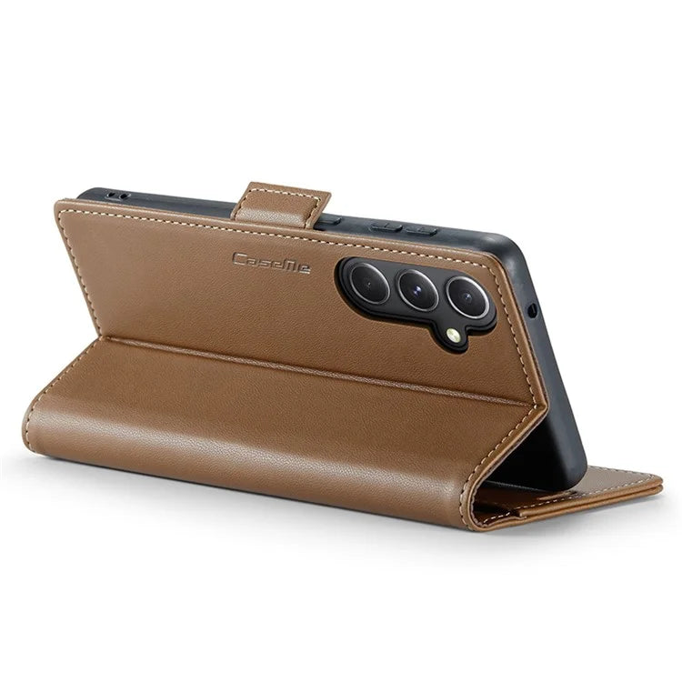 CASEME 023 Series For Samsung Galaxy S23 FE Case PU Leather RFID Blocking Phone Cover