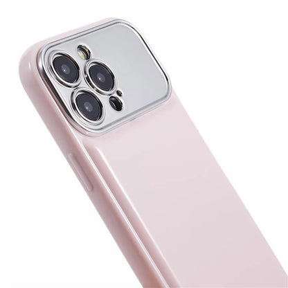 HYT Series for iPhone 15 Pro TPU Case Electroplating Lens Frame Phone Cover (Precise Cutout)