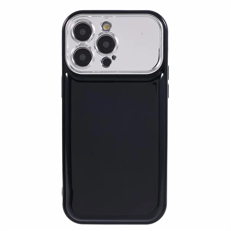 HYT Series for iPhone 15 Pro TPU Case Electroplating Lens Frame Phone Cover (Precise Cutout)