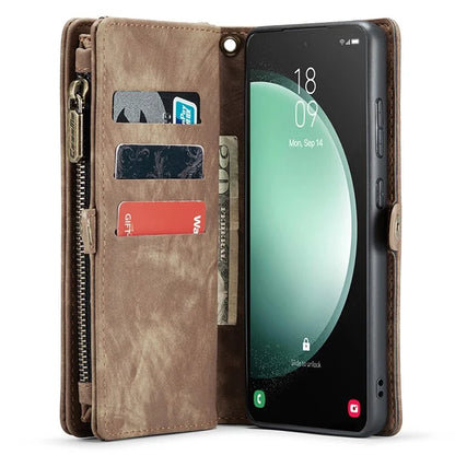 CASEME 008 Series for Samsung Galaxy S23 FE Case Zipper Pocket Detachable Phone Cover