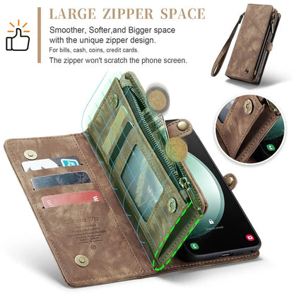 CASEME 008 Series for Samsung Galaxy S23 FE Case Zipper Pocket Detachable Phone Cover
