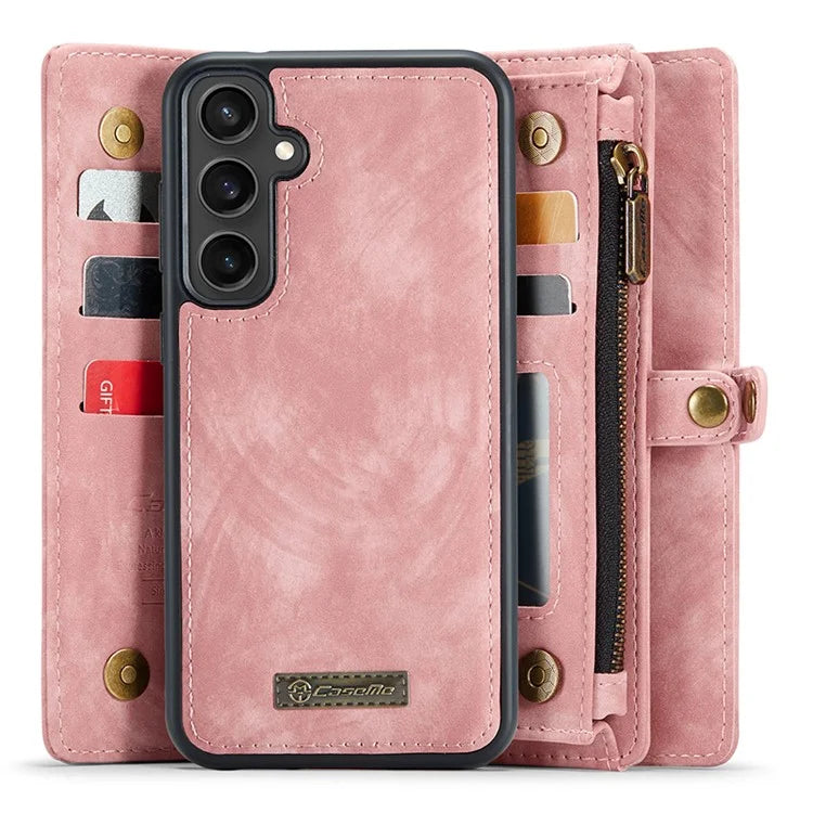 CASEME 008 Series for Samsung Galaxy S23 FE Case Zipper Pocket Detachable Phone Cover