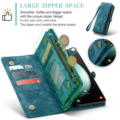 CASEME 008 Series for Samsung Galaxy S23 FE Case Zipper Pocket Detachable Phone Cover