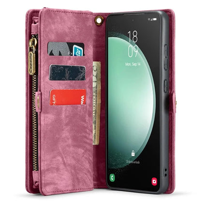 CASEME 008 Series for Samsung Galaxy S23 FE Case Zipper Pocket Detachable Phone Cover