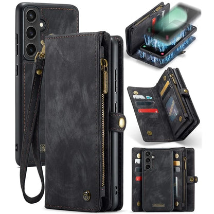 CASEME 008 Series for Samsung Galaxy S23 FE Case Zipper Pocket Detachable Phone Cover