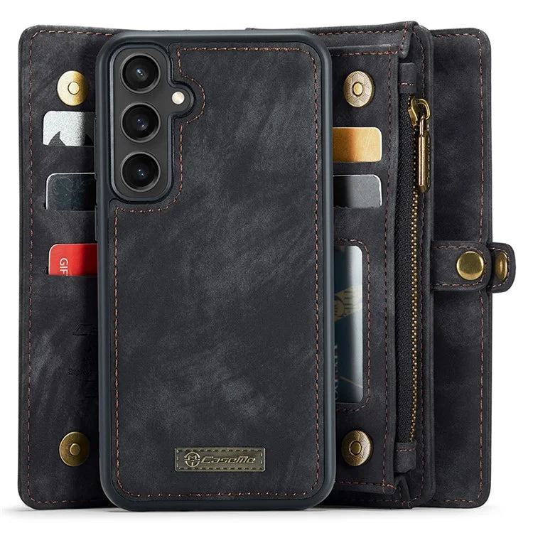 CASEME 008 Series for Samsung Galaxy S23 FE Case Zipper Pocket Detachable Phone Cover
