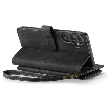 CASEME C30 Series for Samsung Galaxy S23 FE Case PU Leather Zipper Pocket Phone Cover