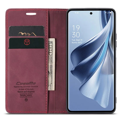 CASEME 013 Series For Oppo Reno10 5G (Global) /  Reno10 Pro 5G (Global) Case PU Leather Wallet Flip Cover