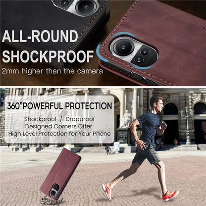 CASEME 013 Series For Oppo Reno10 5G (Global) /  Reno10 Pro 5G (Global) Case PU Leather Wallet Flip Cover