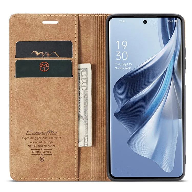 CASEME 013 Series For Oppo Reno10 5G (Global) /  Reno10 Pro 5G (Global) Case PU Leather Wallet Flip Cover