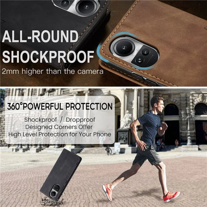 CASEME 013 Series For Oppo Reno10 5G (Global) /  Reno10 Pro 5G (Global) Case PU Leather Wallet Flip Cover