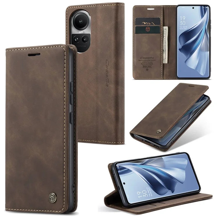 CASEME 013 Series For Oppo Reno10 5G (Global) /  Reno10 Pro 5G (Global) Case PU Leather Wallet Flip Cover
