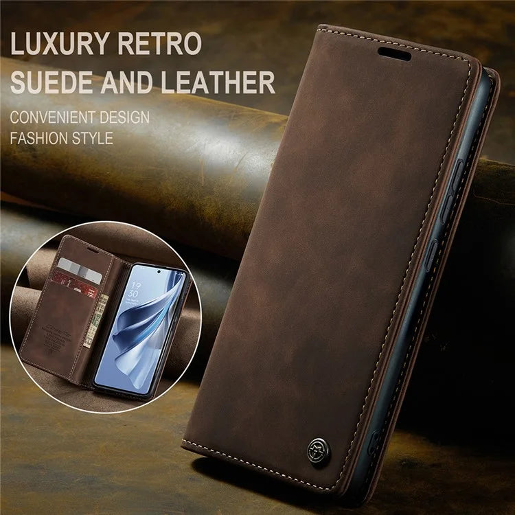 CASEME 013 Series For Oppo Reno10 5G (Global) /  Reno10 Pro 5G (Global) Case PU Leather Wallet Flip Cover