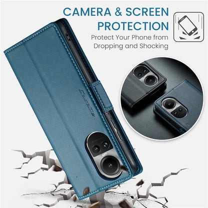 CASEME 023 Series For Oppo Reno10 5G (Global) / Reno10 Pro 5G (Global) Case RFID Blocking Wallet Phone Cover