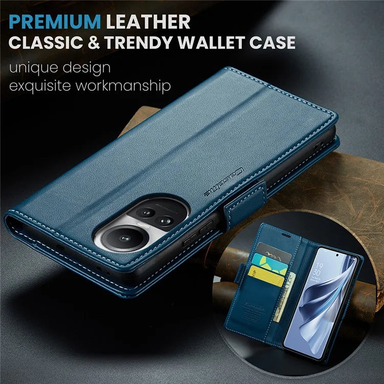 CASEME 023 Series For Oppo Reno10 5G (Global) / Reno10 Pro 5G (Global) Case RFID Blocking Wallet Phone Cover