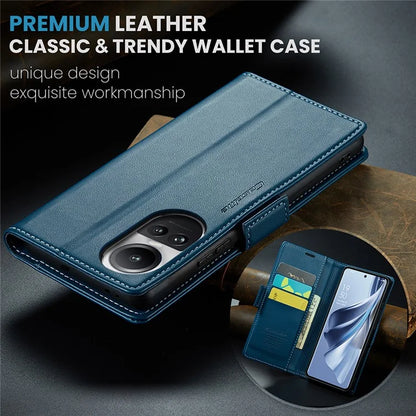 CASEME 023 Series For Oppo Reno10 5G (Global) / Reno10 Pro 5G (Global) Case RFID Blocking Wallet Phone Cover