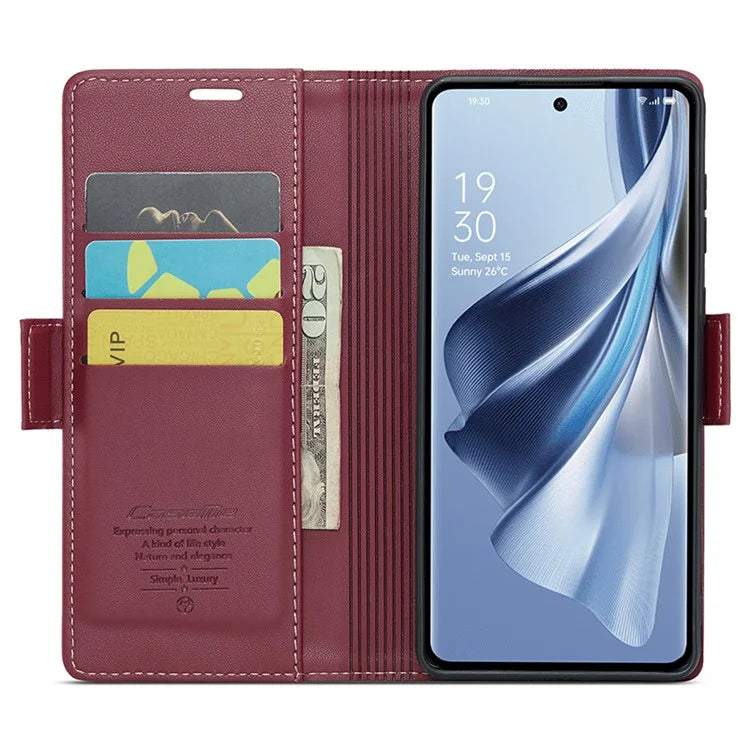 CASEME 023 Series For Oppo Reno10 5G (Global) / Reno10 Pro 5G (Global) Case RFID Blocking Wallet Phone Cover