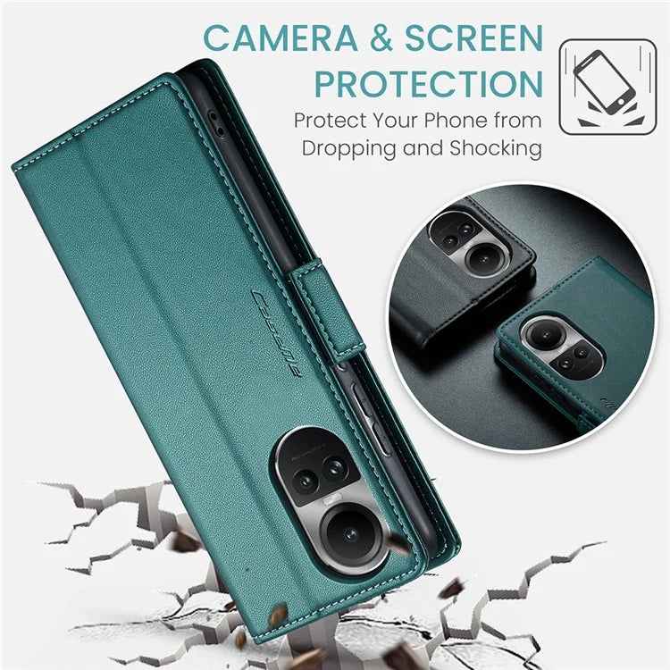 CASEME 023 Series For Oppo Reno10 5G (Global) / Reno10 Pro 5G (Global) Case RFID Blocking Wallet Phone Cover