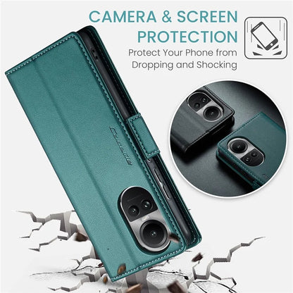 CASEME 023 Series For Oppo Reno10 5G (Global) / Reno10 Pro 5G (Global) Case RFID Blocking Wallet Phone Cover