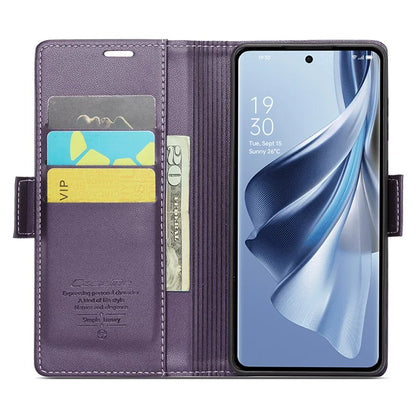 CASEME 023 Series For Oppo Reno10 5G (Global) / Reno10 Pro 5G (Global) Case RFID Blocking Wallet Phone Cover
