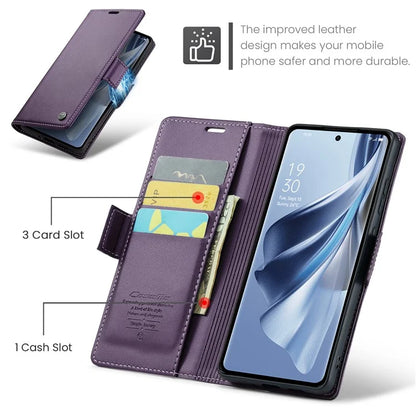 CASEME 023 Series For Oppo Reno10 5G (Global) / Reno10 Pro 5G (Global) Case RFID Blocking Wallet Phone Cover